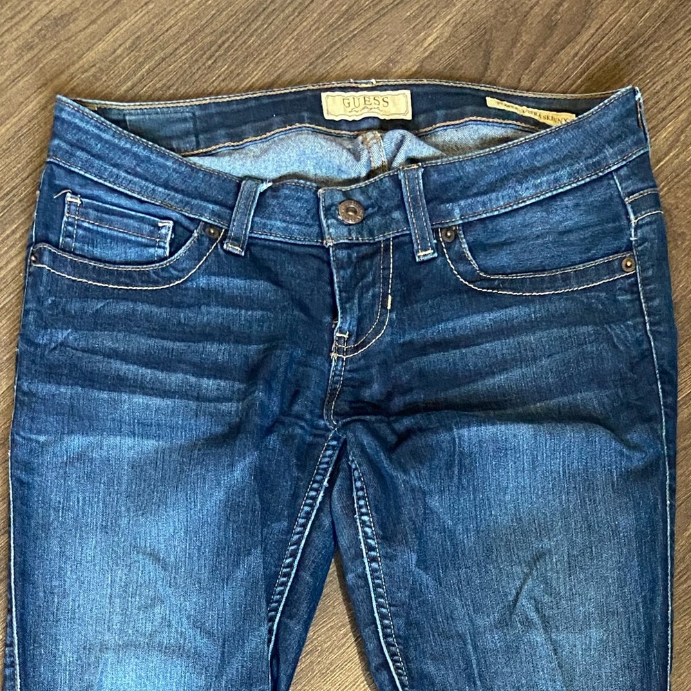 GUESS Power Ultra Skinny Low Rise Jeans - Size 25